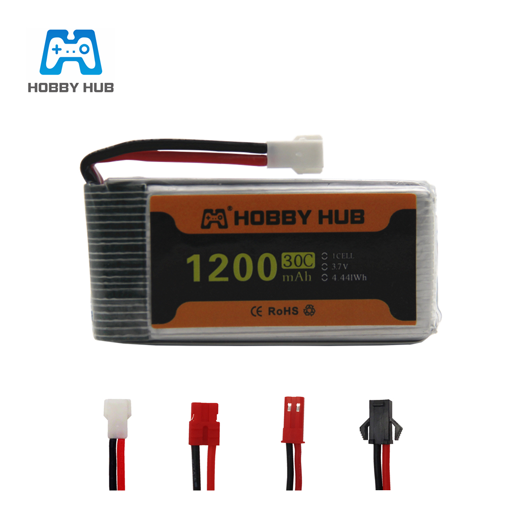 Hobby Rc Quadcopters & Multirotors - Batería Lipo 3.7V 1200mAh 30C para