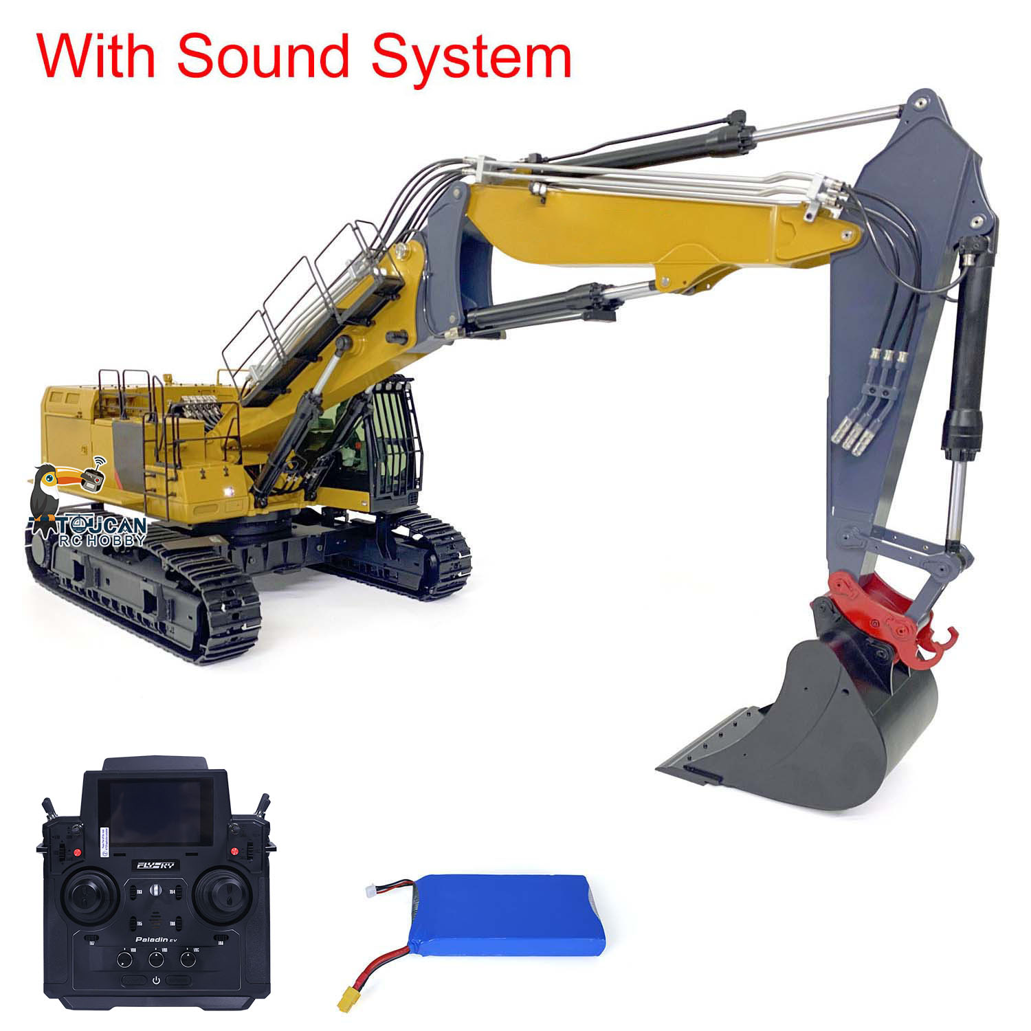 Rc Excavator Hobby - Excavadora hidráulica de Metal 374 1/14