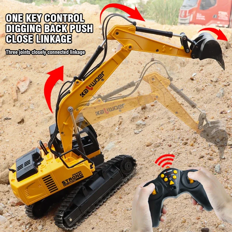Rc Excavator Hobby - Huina Rc excavadora 1/24 9Ch coches