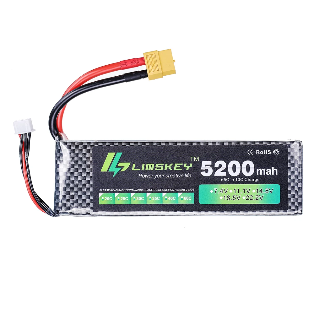 Limskey Power batería 7,4 V 52 - Rc Hobby Boat reseña y precio