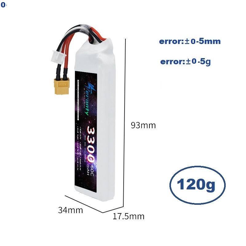 Batería LiPo 2S 7,4 V 3300mAh  - Rc Hobby Boat reseña y precio