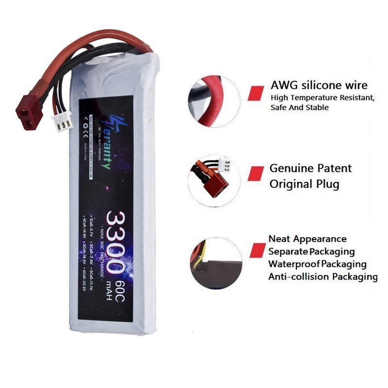 Batería LiPo 2S 7,4 V 3300mAh  - Rc Hobby Boat reseña y precio