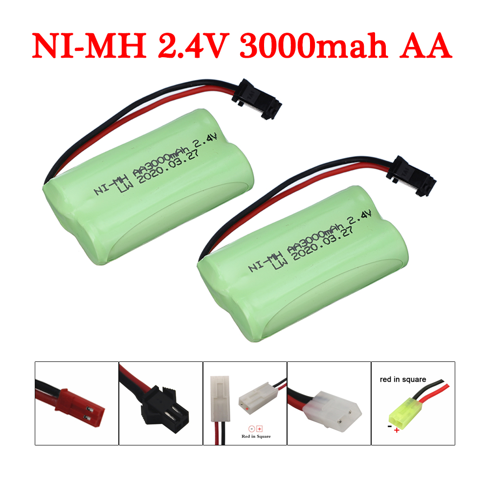 Batería AA NIMH de 2,4 V y 300 - Rc Hobby Boat reseña y precio