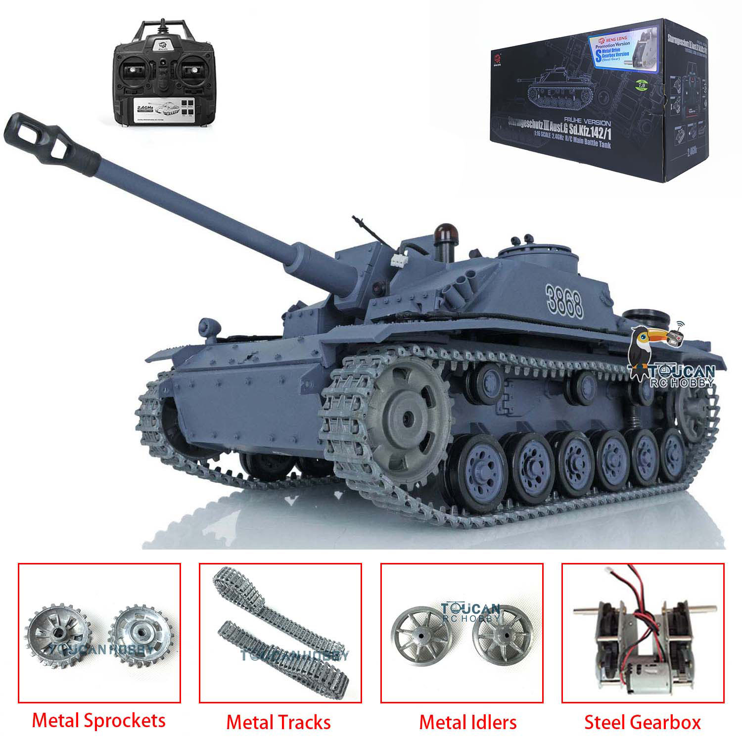 Tanque de Control Remoto Heng  - Rc Hobby Track reseña y precio