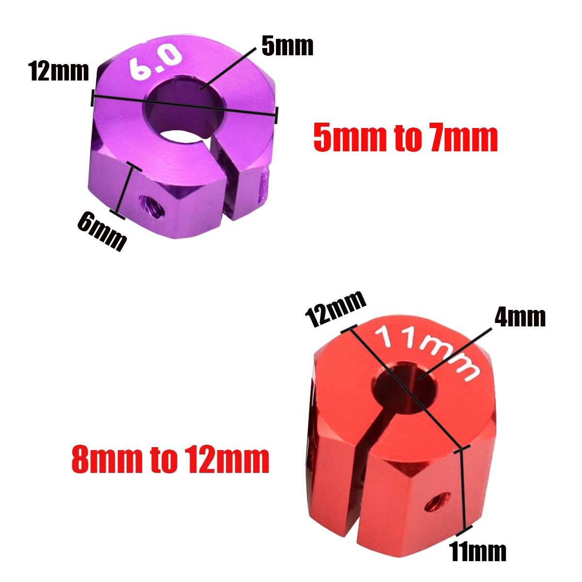 Adaptador hexagonal de alumini - Rc Hobby Track reseña y precio
