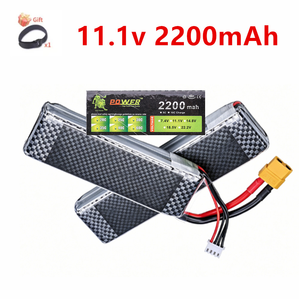 Batería Lipo 3S 11.1V 2200mAh  - Hobby Rc Quadcopters & Multirotors reseña y precio
