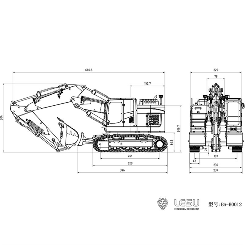 1/14 Aoue ET26L Metal LESU Exc - Rc Excavator Hobby reseña y precio