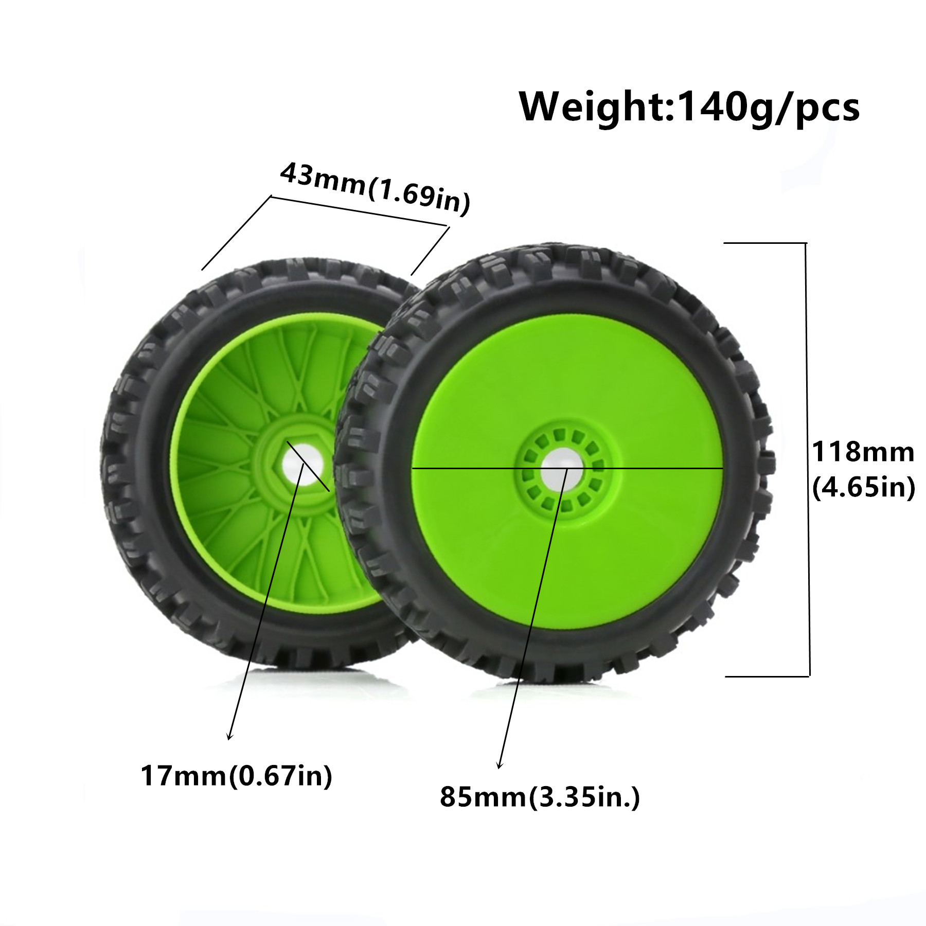 Neumáticos y Ruedas para Buggy - Rc Hobby Dump Truck reseña y precio